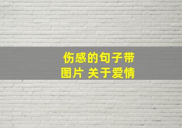 伤感的句子带图片 关于爱情